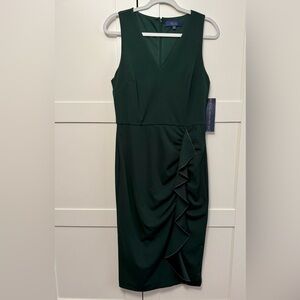 RACHEL Rachel Roy Dark Green Midi Dress